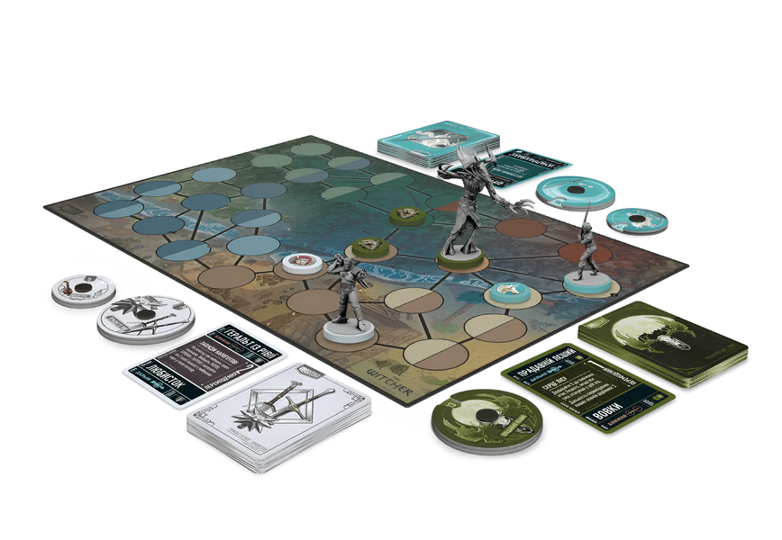 Монополія : Unmatched: The Witcher. Сталь і срібло (Steel and Silver) 00-743687 фото
