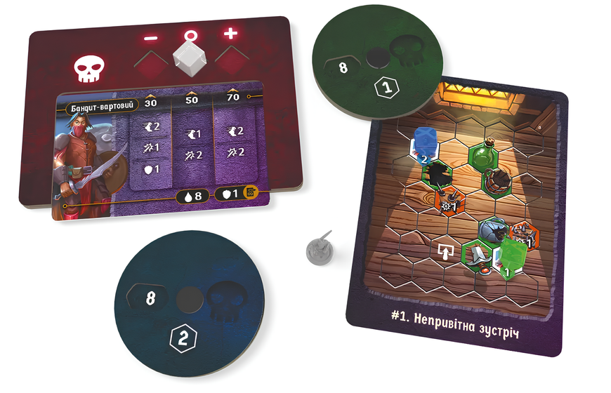 Настільна гра : Темна гавань. Ґудзики та комахи (Gloomhaven: Buttons & Bugs) 00-193823 фото